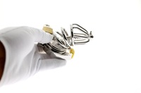 Cinturón de Castidad de Acero Inoxidable para Hombre, Jaula para Pene, Dispositivo Antimasturbación, BDSM, SM, Candado para Pene, Juguetes Sexuales