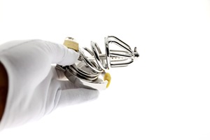 पुरुषों के स्टेनलेस स्टील मुर्गा पिंजरे शुद्धता बेल्ट विरोधी हस्तमैथुन उपकरण बीडीएसएम लिंग लॉक बंधन गियर सेक्स खिलौने - Product Image 4