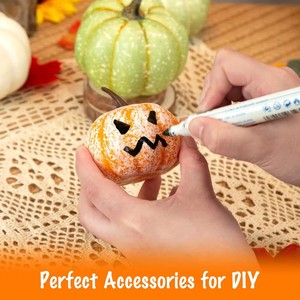 Citrouilles artificielles en mousse pour Halloween, Thanksgiving, Noël, la remise des diplômes, la récolte d'automne, décorations - Product Image 5