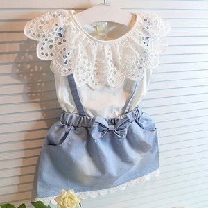 ชุดเสื้อผ้าเด็กขายส่ง กระโปรง+เสื้อ สำหรับฤดูร้อน - Product Image 2