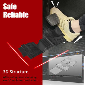 Doublures de voiture TPE de haute qualité 3D <span class=keywords><strong>tapis</strong></span> de sol de voiture étanche <span class=keywords><strong>tapis</strong></span> de voiture antidérapant personnalisé doublures de sol pour <span class=keywords><strong>Ford</strong></span> <span class=keywords><strong>Transit</strong></span> 2022-2024 carburant/EV - Product Image 3