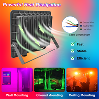 Projecteurs LED d'extérieur en aluminium moulé sous pression RGBCCT IP66 100-240V pour décoration de vacances, contrôle intelligent par application Tuya, contrôle de groupe intelligent