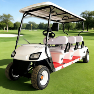 Carro Eléctrico Turístico Completamente Equipado con Cortina Antilluvia, Luces de Advertencia y Asientos de Lujo, Buggy de 6 Plazas para Transporte VIP en Resorts - Product Image 1