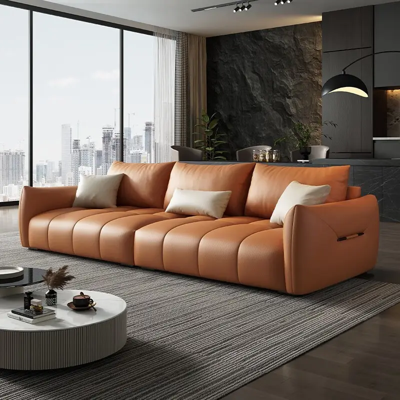 Новый кожаный набор угловых диванов, 6 мест, итальянские Роскошные модульные секционные диваны, Белый Шезлонг, секционный Звездный набор диванов для лобби отеля