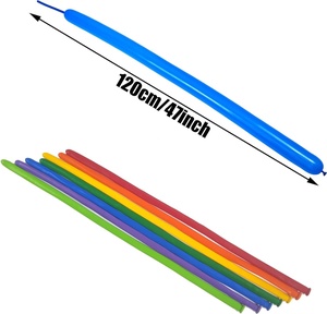 Damai ลูกโป่งยางสีสันยาวแบบผอมสำหรับลูกโป่งรูปสัตว์ลูกโป่งคุณภาพระดับพรีเมียมสำหรับงานปาร์ตี้งานคาร์นิวัลของเด็ก<span class=keywords><strong>มือใหม่</strong></span> - Product Image 4