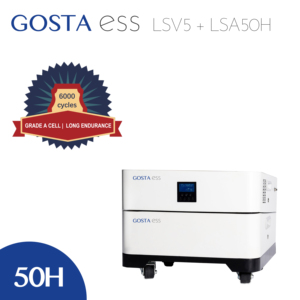 ระบบพลังงานแสงอาทิตย์ GOSTA House 5KW 5.12kwh ออลอินวัน พร้อมอินเวอร์เตอร์และแบตเตอรี่ในตัว  พร้อมล้อเลื่อนที่ทนทาน ระบบไฮบริดแบบออฟกริด - Product Image 2