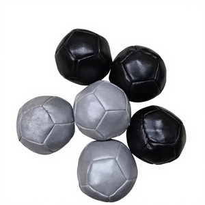 Set di 6 Palline <span class=keywords><strong>da</strong></span> <span class=keywords><strong>Bocce</strong></span> in Pelle PVC Personalizzate, <span class=keywords><strong>Gioco</strong></span> Sportivo <span class=keywords><strong>da</strong></span> Esterno Unisex, Palla <span class=keywords><strong>da</strong></span> Giocoleria per Bambini, Boccia Morbida - Product Image 2
