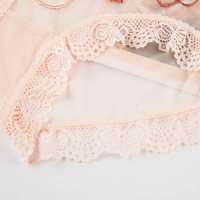 Culottes en dentelle élégantes à prix d'usine OEM, avec bordure florale exquise, en maille transparente extensible, idéales pour un cadeau d'anniversaire