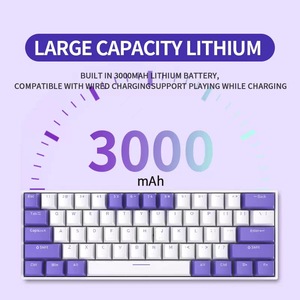 K33 Teclado Mecánico Musical RGB Ergonómico Hot Swap Gamer de 61 Teclas Mini 60 Por Ciento Inalámbrico BT Tri-Mode Nuevo Teclado de Computadora - Product Image 3