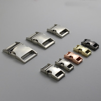 Hoge Kwaliteit Metalen 10Mm 15Mm 20Mm 25Mm Side Release Gebogen Buckle Voor Paracord Armband Hond Kat kraag Gespen Diy Accessoires