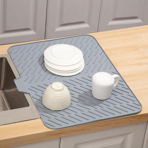 Hot Sale Anti-Slip Thick <b>Silicone</b> Dish Drying <b>Mat</b> Heat-Resistant Drying Pad Sink <b>Draining</b> Pad Faucet <b>Silicone</b> Dish Drying <b>Mat</b> - Product Image 5