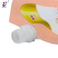 Pochette souple personnalisée avec bec verseur en PET, AL, PE laminé pour emballage de liquides (détergent, savon de lessive)