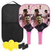 Raquette de pickleball personnalisée en fibre de verre 16 mm, raquette professionnelle, écologique, sans bordure, prix d'usine, équipement sportif