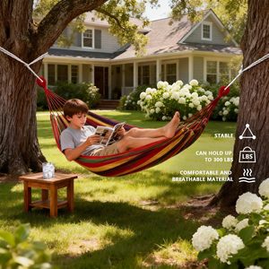 Hamaca <span class=keywords><strong>de</strong></span> Lona Portátil para Jardín, Patio y Camping - Product Image 5
