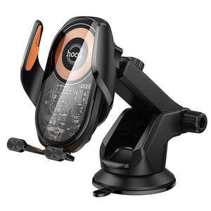 Hoco HW34 Qi 15W Chargeur rapide sans fil Support de téléphone sans fil pour voiture pour <span class=keywords><strong>iPhone</strong></span> pour Samsung pour Xiaomi Compatible Qi <span class=keywords><strong>Induction</strong></span> - Product Image 1