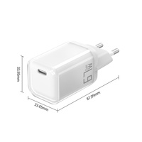 Chargeur GaN ROSH CE FCC certifié PD67W, prise EU UE, design pliable, protocole double PD3.0, port Type-C pour IPHONE 17 Tablettes