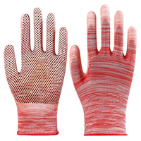 Gants de sécurité de haute qualité, fabriqués aux États-Unis, respirants, avec doublure en nylon PU, antidérapants, résistants à l'usure, paume enduite, sans latex, tricotés