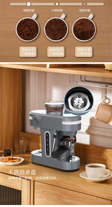Cafetera Espresso Manual Stilosa, Presión de 15-20 Bares, 3 en 1, Tanque de Almacenamiento Extraíble de 750 ml, Apagado Automático, Alta Presión - Product Image 3