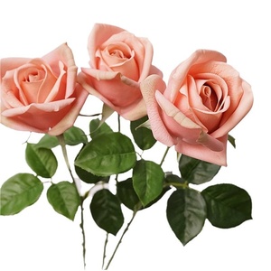Rose artificielle professionnelle MTY Real Touch, hydratante pour les mains, en soie, pour la décoration de tables d'hôtels et de restaurants haut de gamme - Product Image 5
