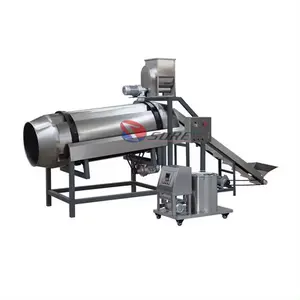 High Performance Popcorn Flavor Coating Machine/ Automatic Drum Puffed Food Seasoning Machine