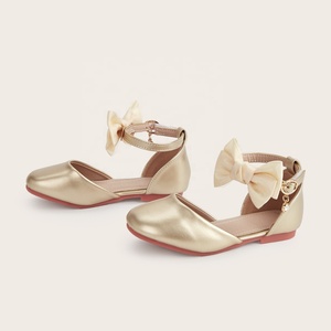 Sandali da Principessa per Bambine con Fiocco e Punta Rotonda, Suola Morbida, Moda 2026 per Bambine Piccole e Medie - Product Image 2