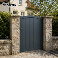 Portail piétonnier en aluminium thermolaqué écologique, clôture de jardin en métal