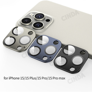 Protezione dello schermo di qualità dell'anello in alluminio di vetro temperato 9H di alta qualità per <span class=keywords><strong>iPhone</strong></span> 15 14 13 <span class=keywords><strong>12</strong></span> serie 11 copriobiettivo della <span class=keywords><strong>fotocamera</strong></span> - Product Image 5