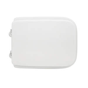 Asiento de inodoro para Astra Piu Pan, blanco, con bisagras pasantes - Product Image 1