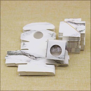 Giấy kraft Bánh hộp duy nhất Pastry Hộp bao bì với cửa sổ hiển thị rõ ràng Donut bánh nhỏ <span class=keywords><strong>Pie</strong></span> Slice tráng miệng điều trị hộp - Product Image 3