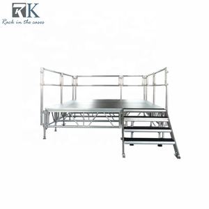 Scène de concert portable durable 1,22x2,44m, plateforme facile à installer, scène en aluminium pour événements en plein air - Product Image 1