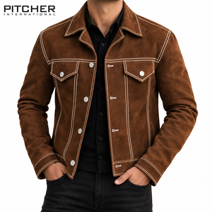 Veste en cuir pour homme style Cafe Racer, veste de moto, design personnalisé, fournisseur d'usine, faible MOQ, USA - Product Image 1
