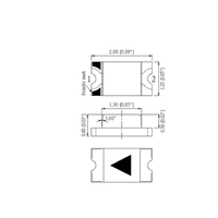 Diode LED SMD 0805 à montage en surface, diode électroluminescente blanc froid haute luminosité pour carte de circuit imprimé