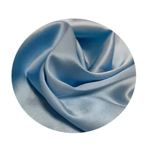 High Quality 93% Silk 7% Spandex Plain Satin Fabric 22 momme Spandex Stretch for Dress