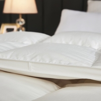 Direkt vom Hersteller: Luxuriöse Weiße 95% Gänsedaunendecke, 100% Baumwolle Tabby-Webmuster, Ganzjahres-Hoteldecke in Queen- und King-Size, Wärmend