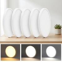Plafonnier LED ultra-plat de 12 pouces, 3000K/4000K/5000K, 3 CCT, dimmable, à montage en surface, pour chambre à coucher, salon