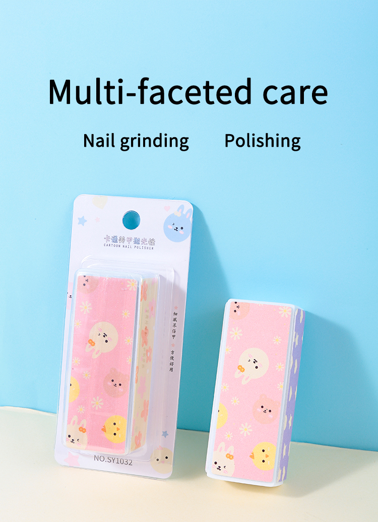 LMLTOP Wholesale Cute Nail Files And Buffers Private Label Portable 4 Sides Mini Nail Files 100 180 Custom Printed SY1032