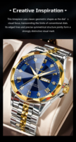 POEDAGAR 698 Montre-bracelet classique de luxe pour homme en acier inoxydable, mouvement à quartz, calendrier sportif, étanche, lumineuse