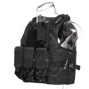 Gilet Tattico Mimetico Verde per Caccia, Porta Piastre con Sistema Molle, Gilet da Combattimento Resistente all'Usura - Product Image 2