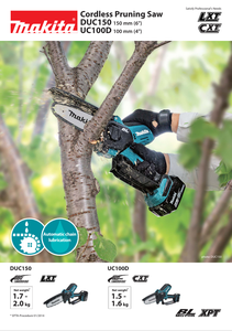Scie à élaguer sans fil DUC150 avec <span class=keywords><strong>tronçonneuse</strong></span> rechargeable pour couper le bois Makitas - Product Image 4