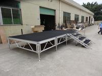 Scène de spectacle mobile en aluminium portable pour mariage, fête, exposition, événement, podium, podium extérieur, podium mobile, podium de danse, DJ, concert, éclairage