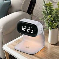 Nouvelle Horloge Réveil Intelligente Sans Fil 2026 avec Veilleuse à Contrôle Tactile 3 Niveaux de Luminosité et Lampe de Table