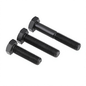 Boulons à tête carrée en acier au carbone M5 50mm, norme DIN, oxyde noir, best-seller - Product Image 2