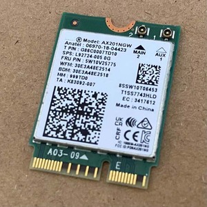 Ban đầu ax201 ax201ngw L92724-005 5w10v25775 không dây Thẻ băng tần kép wifi6 802.11ax <span class=keywords><strong>M</strong></span>.2 bt5.1 - Product Image 1