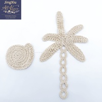 Patch brodé personnalisé en coton avec motif palmier et coquillage, à coudre sur les vêtements, accessoires pour vêtements de plage, robes et sacs