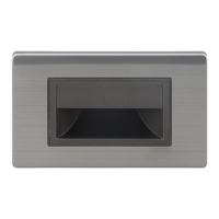 Luminaire LED encastré IP30 1,5W pour marches d'escalier, design moderne et élégant, idéal pour couloir, chambre, hôtel, lumière 3000K, verre PC anti-feu