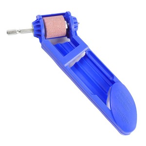 Drill Grinder Portable Blue Metal Sharpener With Pink Abrasive Wheel For DIY Tools - Product Image 4