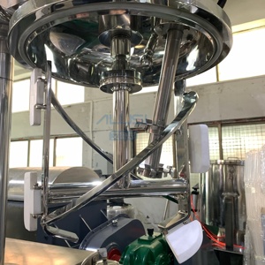 Hydraulic Lifting High Shear Vacuum Defoaming Emulsifier Agitator Motor for Cream Lotion Sunscreen SUS316L Material 50L Capacity - Product Image 4