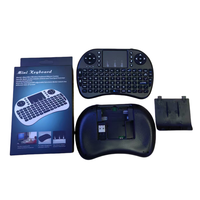 Clavier sans fil rétroéclairé LED pleine taille OEM I8 avec pavé tactile 2,4 GHz USB pour PC/Android TV Box Gaming