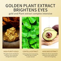 Private Label Natuurlijke Oragnic Masker Anti Aging Verwijder Donkere Kringen Collageen Hydrogl 24K Gold/Avocado Oogmasker patch