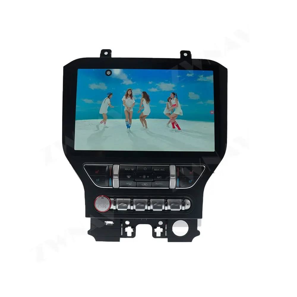 Pemutar DVD Stereo Video mobil layar sentuh, Radio Carplay sistem Multimedia mobil 12.1 inci Android 13 untuk Ford Mustang 2014-2021